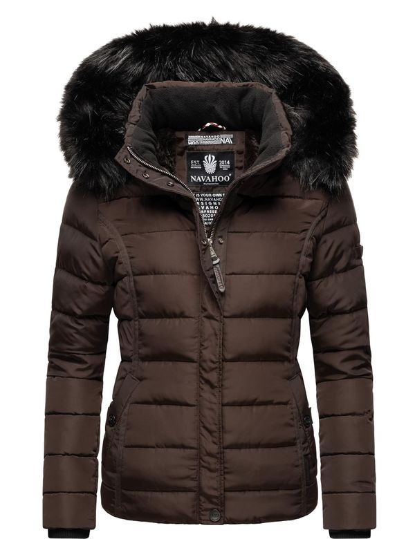 NAVAHOO NAVAHOO Zimska jakna 'Miamor'  čokolada