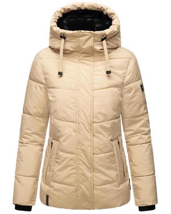 NAVAHOO NAVAHOO Zimska jakna 'Sag Ja XIV'  boja pijeska / crna