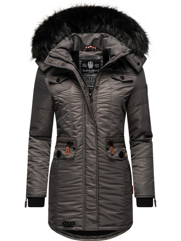 NAVAHOO NAVAHOO Zimska jakna 'Schätzchen'  tamo siva