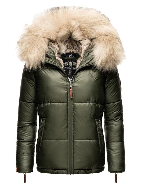 NAVAHOO NAVAHOO Zimska jakna 'Tikunaa'  bež / maslinasta / narančasta