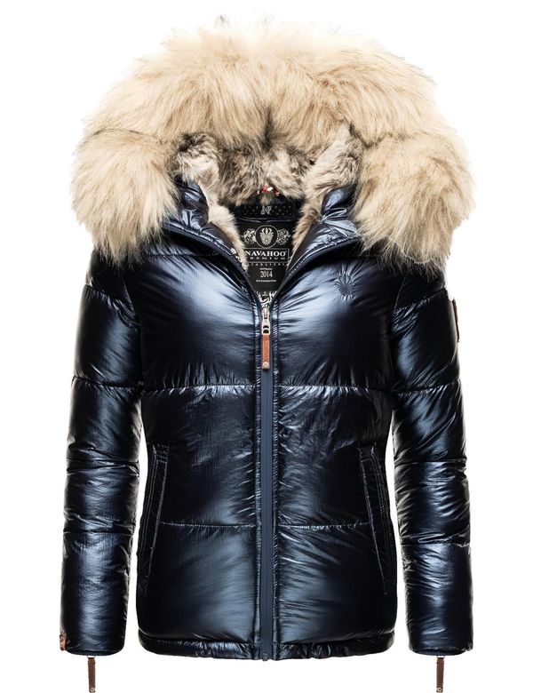 NAVAHOO NAVAHOO Zimska jakna 'Tikunaa'  bež / mornarsko plava / narančasta