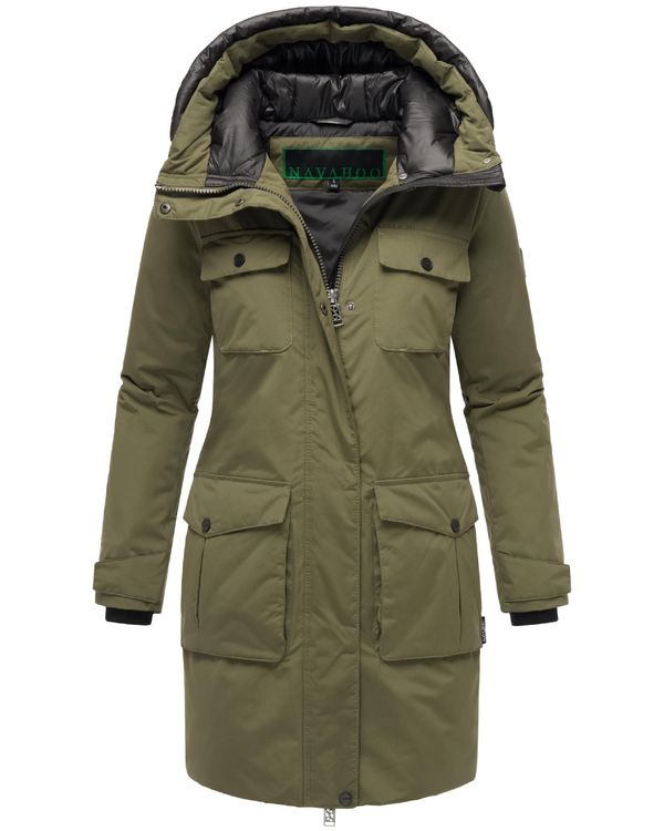 NAVAHOO NAVAHOO Zimska parka 'Eissturm 14'  siva / maslinasta / crna