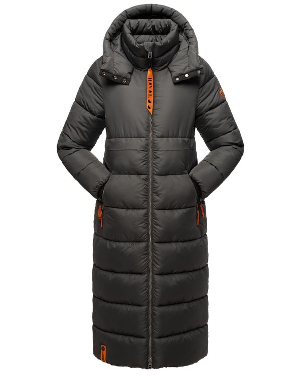 NAVAHOO NAVAHOO Zimski kaput  antracit siva / narančasta / crna