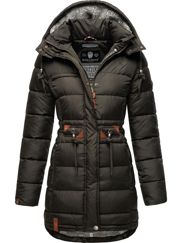 NAVAHOO NAVAHOO Zimski kaput 'Dalie'  smeđa / antracit siva