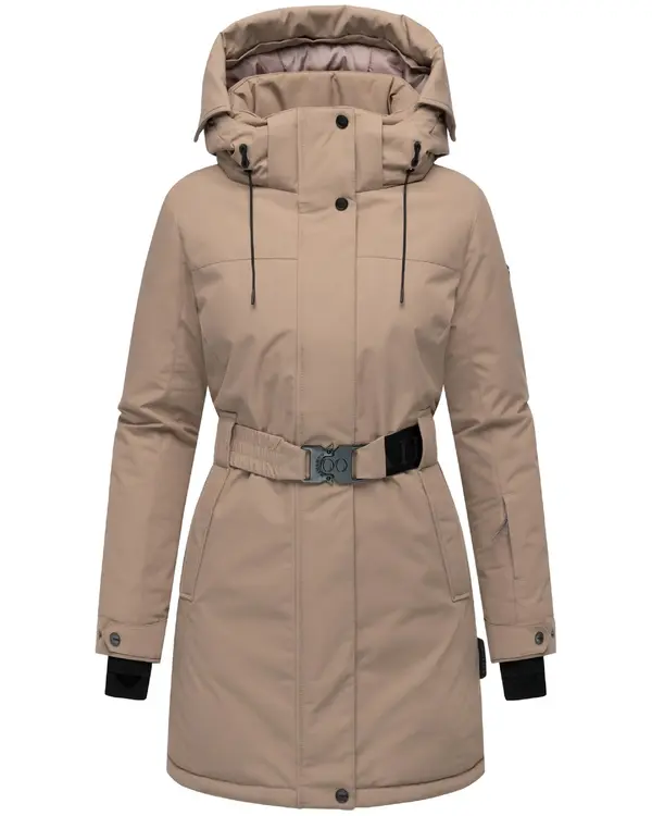 NAVAHOO NAVAHOO Zimski kaput 'Frostkuss 14'  taupe siva
