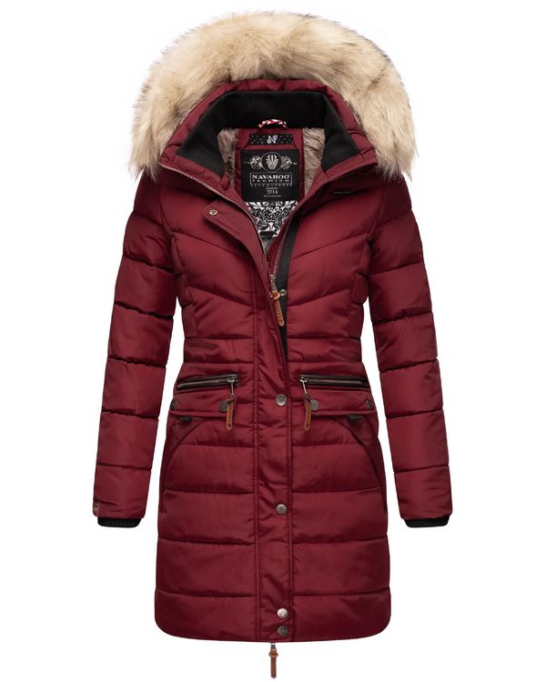 NAVAHOO NAVAHOO Zimski kaput 'Paula'  bež / bordo