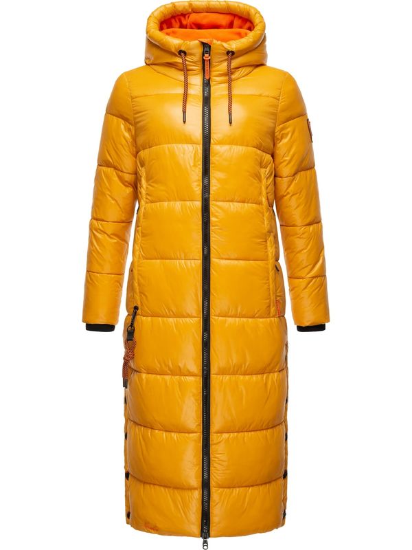 NAVAHOO NAVAHOO Zimski kaput 'Schmuseengel'  žuta / crna