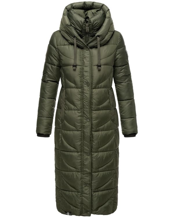 NAVAHOO NAVAHOO Zimski kaput 'Waffelchen'  maslinasta