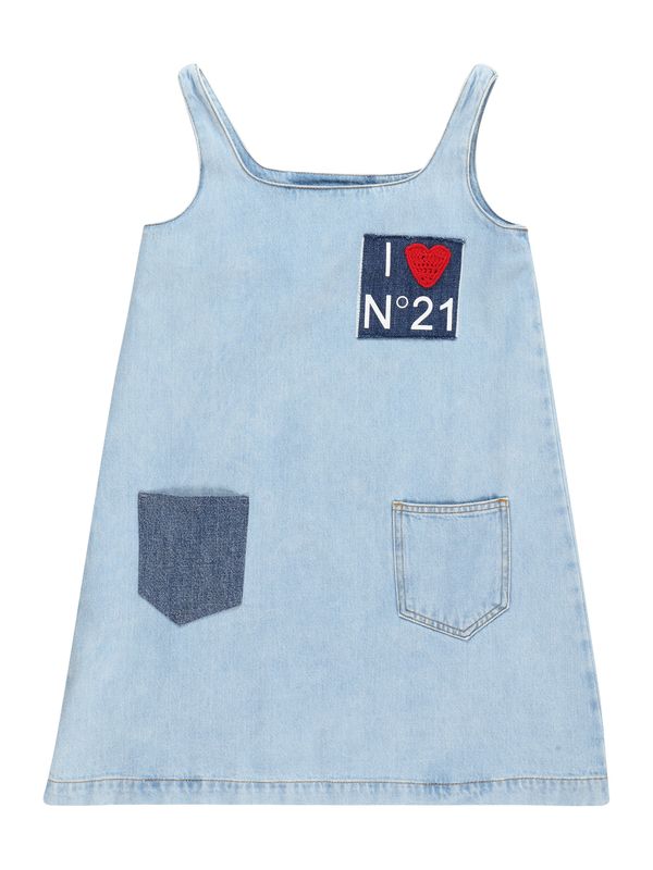 N°21 N°21 Haljina  noćno plava / plavi traper / krvavo crvena / bijela