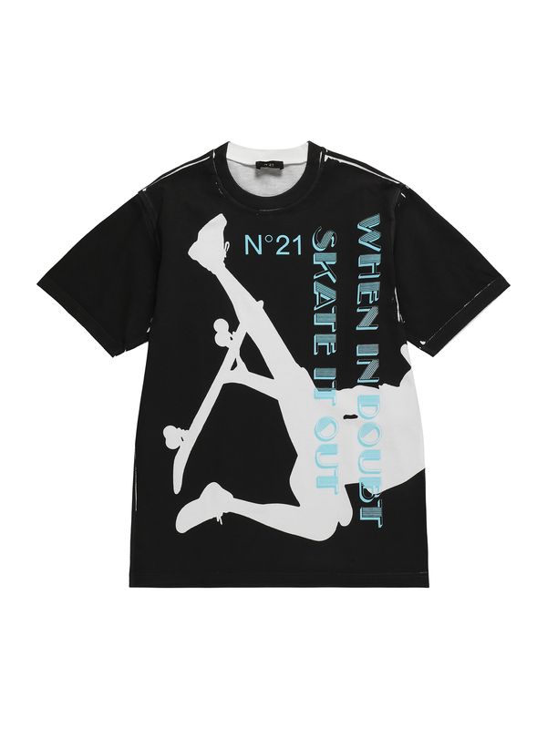 N°21 N°21 Majica  svijetloplava / crna / bijela