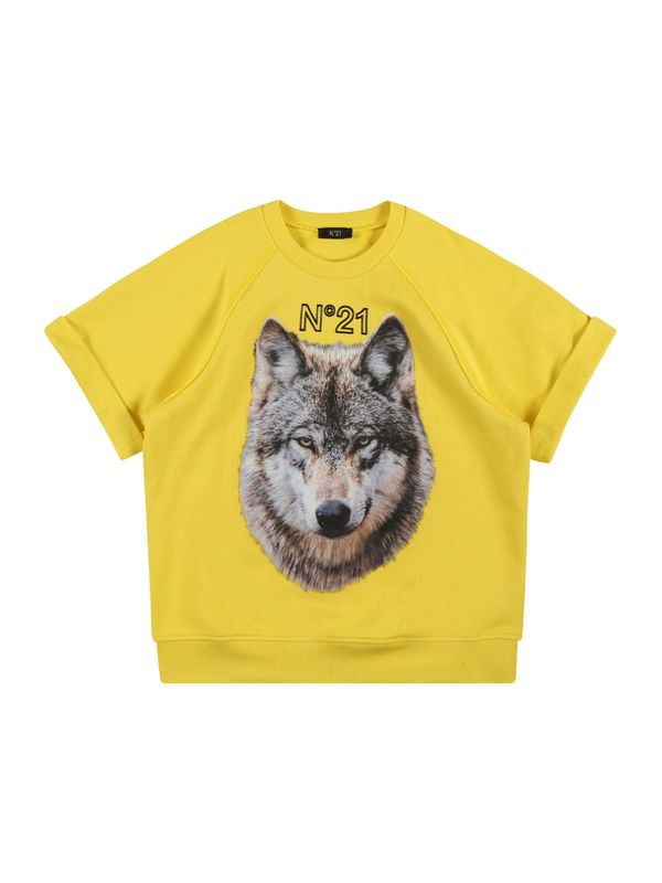 N°21 N°21 Sweater majica  smeđa / žuta / crna / bijela