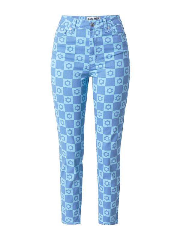 NEON & NYLON NEON & NYLON Hlače  mornarsko plava / svijetloplava