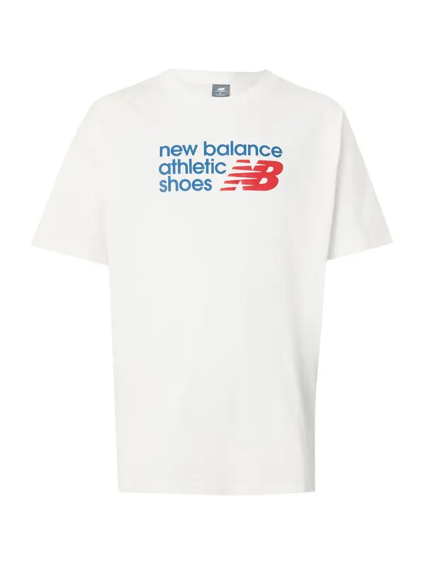 new balance new balance Majica  boja pijeska / tamno plava / crvena