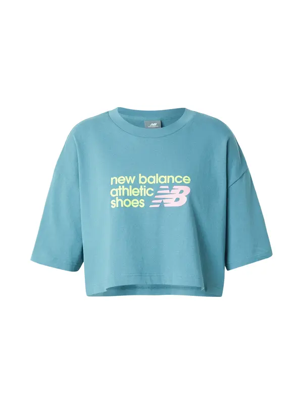 new balance new balance Majica  cijan plava / limeta zelena / roza