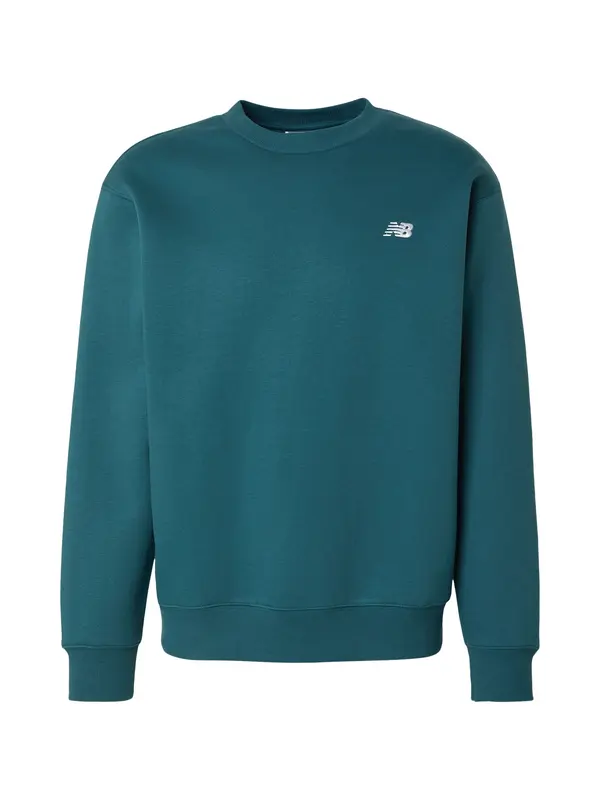 new balance new balance Sweater majica  smaragdno zelena / bijela
