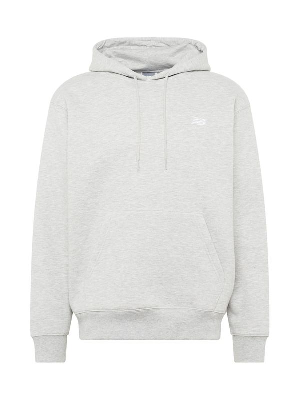 new balance new balance Sweater majica 'Sport Essentials'  siva melange / bijela