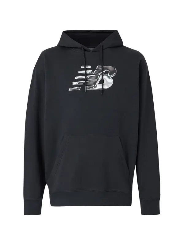 new balance new balance Sweater majica  svijetlosiva / tamo siva / crna