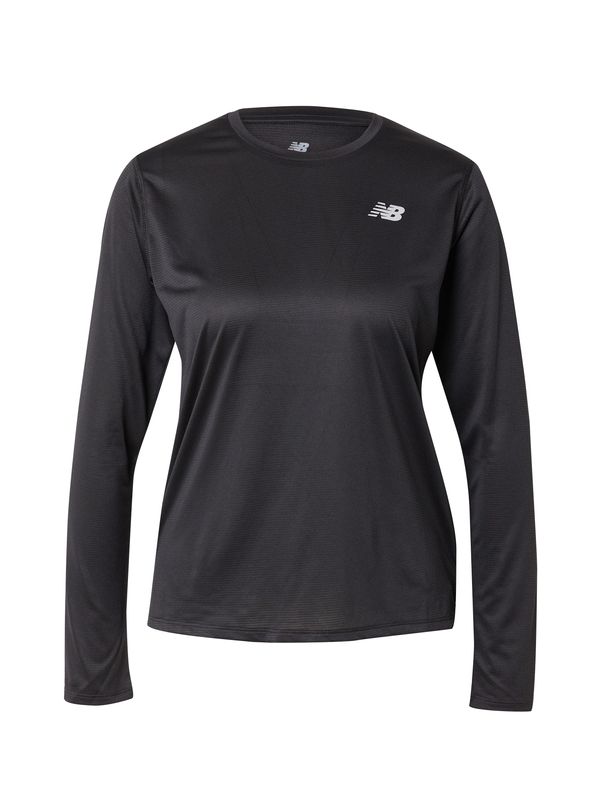 new balance new balance Tehnička sportska majica 'Essentials'  crna / bijela