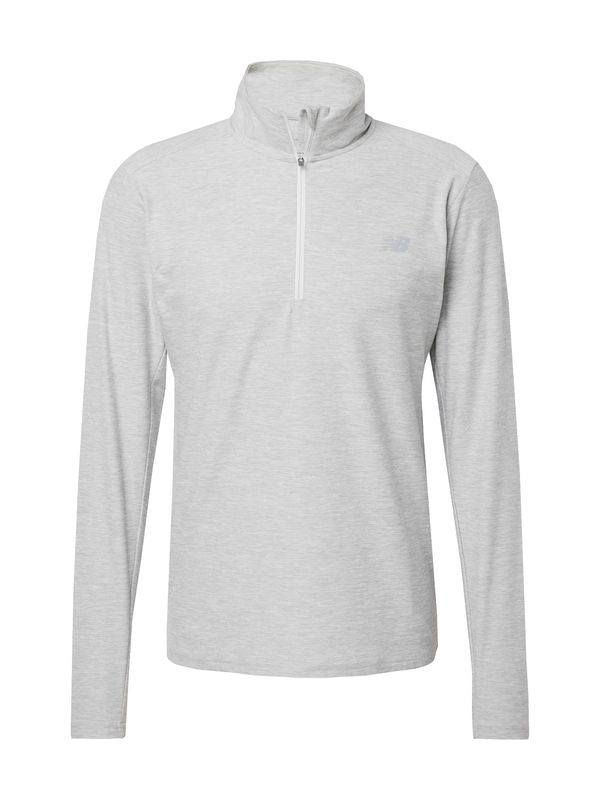 new balance new balance Tehnička sportska majica 'Space Dye'  siva / siva melange