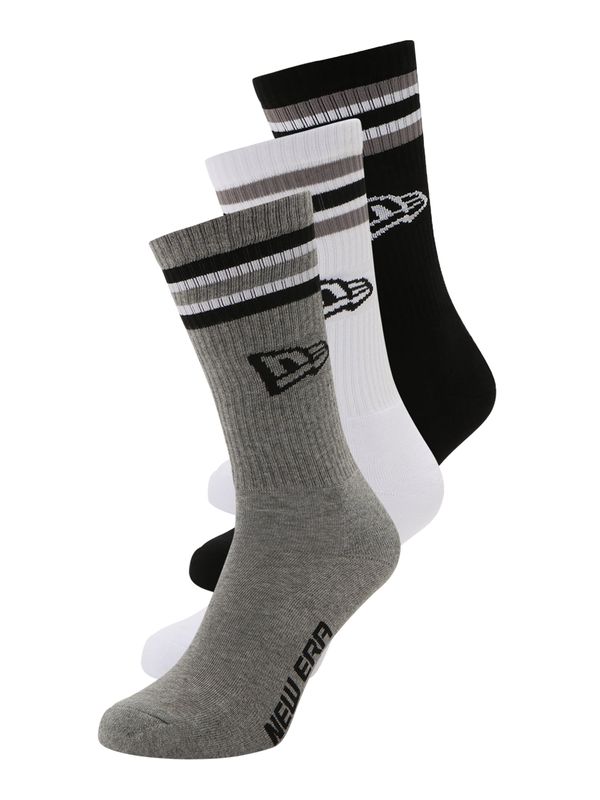 NEW ERA NEW ERA Čarape  siva / crna / bijela