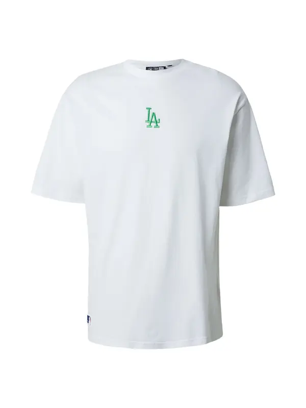 NEW ERA NEW ERA Majica  kraljevski zelena / bijela