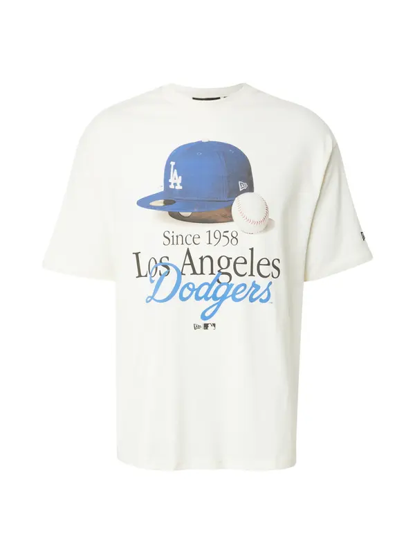 NEW ERA NEW ERA Majica 'Los Angeles Dodgers'  plava / tamno smeđa / crna / bijela