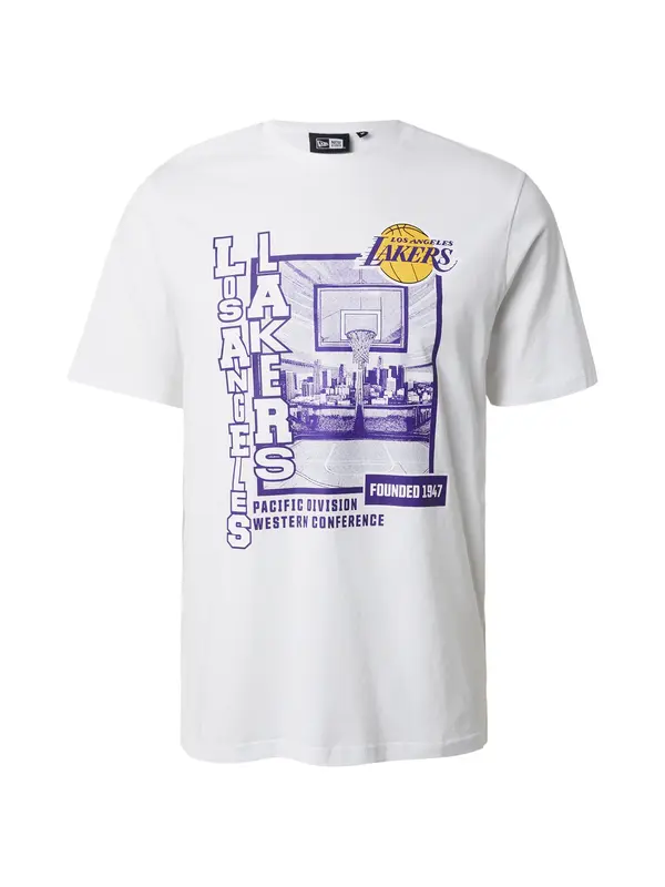 NEW ERA NEW ERA Majica 'NBA LOSLAK'  žuta / ljubičasta / bijela