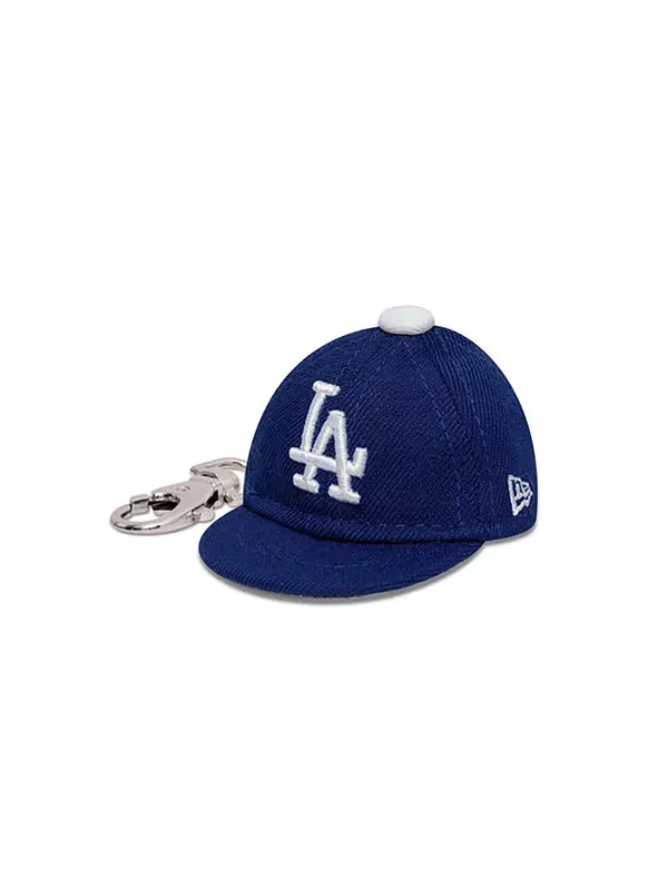 NEW ERA NEW ERA Privjesak za ključeve 'Mini Cap LA Dodgers'  tamno plava / srebro / bijela