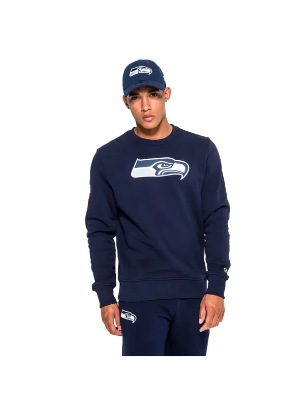 NEW ERA NEW ERA Sportska sweater majica 'Team Seattle Seahawks'  mornarsko plava