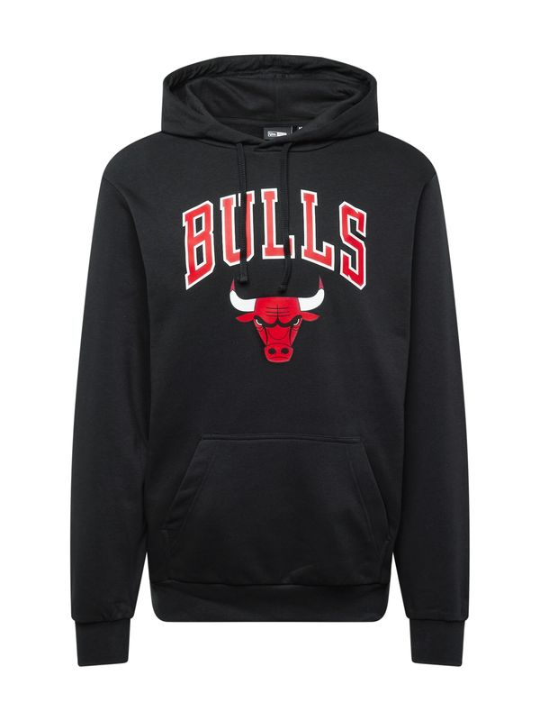 NEW ERA NEW ERA Sweater majica 'NBA'  crvena / crna / bijela