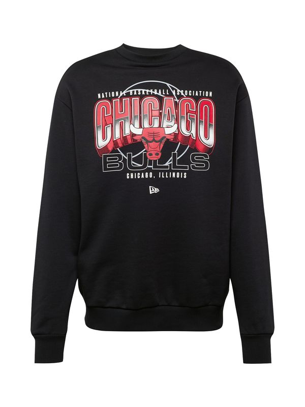 NEW ERA NEW ERA Sweater majica 'NBA TECH FLEECE CHIBUL'  siva / crvena / crna / bijela