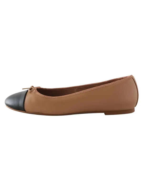 Next Next Balerinke 'Forever Comfort'  boja devine dlake (camel) / crna