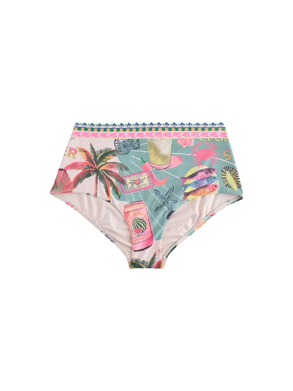 Next Next Bikini donji dio  svijetložuta / menta / kraljevski zelena / malina
