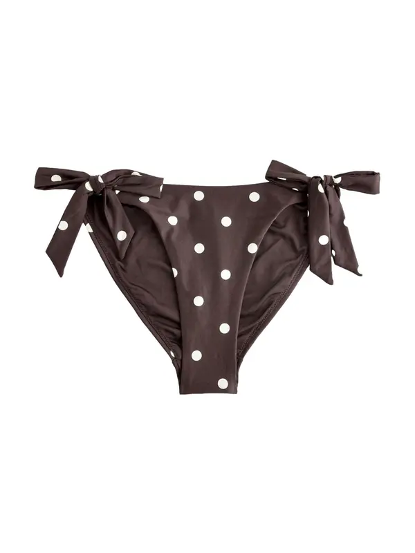 Next Next Bikini donji dio  tamno smeđa / bijela
