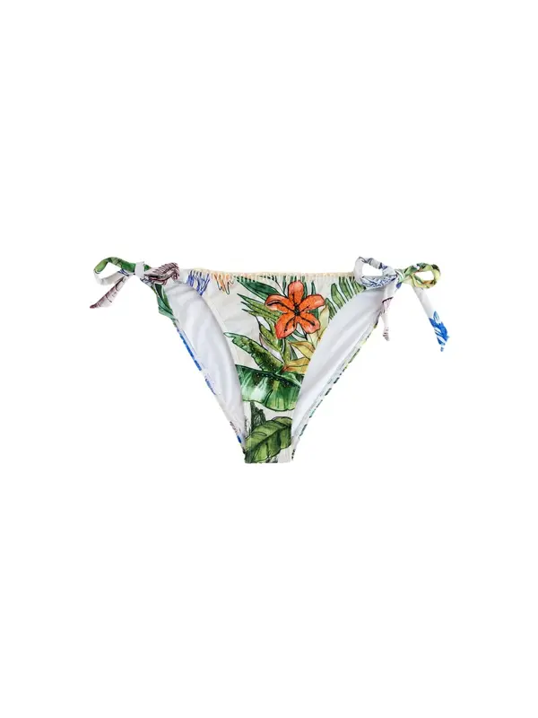 Next Next Bikini donji dio  zelena / maslinasta / tamno narančasta / bijela