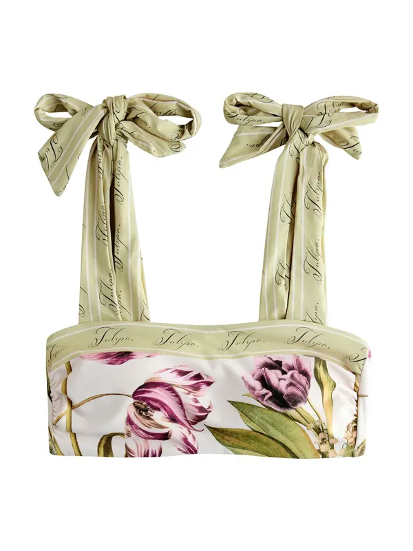 Next Next Bikini gornji dio  boja pijeska / maslinasta / pastelno zelena / ljubičasta