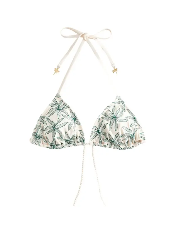 Next Next Bikini gornji dio  boja pijeska / tamno zelena