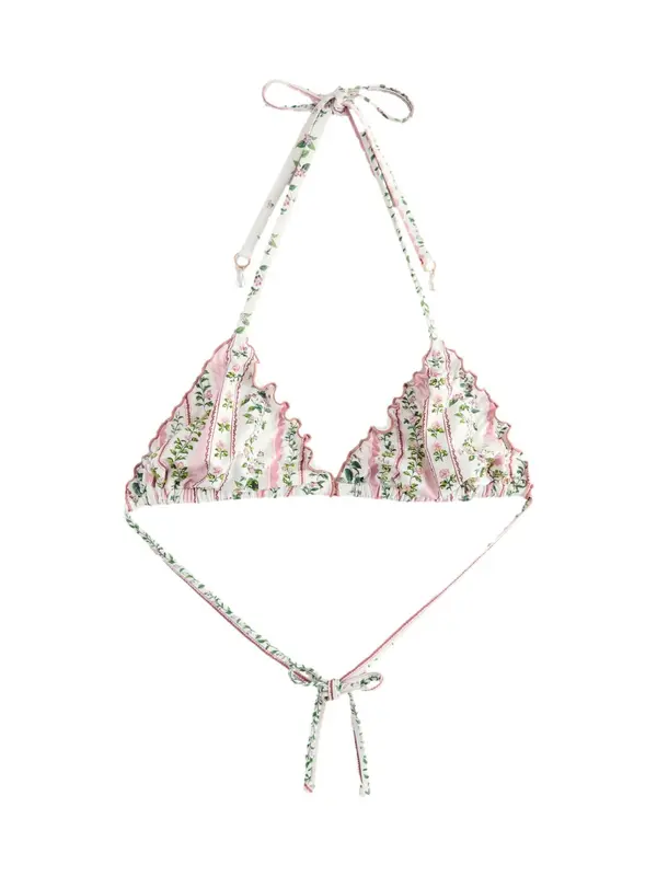 Next Next Bikini gornji dio  boja pijeska / zelena / roza / hrđavo crvena