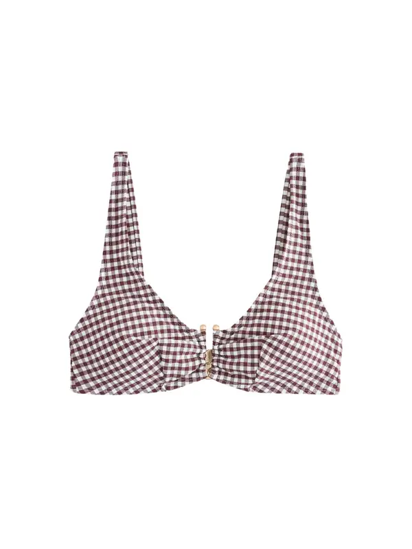 Next Next Bikini gornji dio  ciklama / ljubičasta melange / bijela