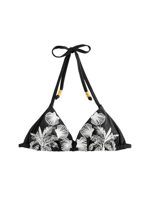 Next Next Bikini gornji dio  crna / prljavo bijela