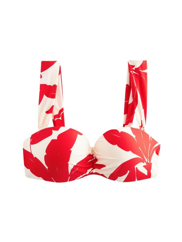 Next Next Bikini gornji dio  crvena / prljavo bijela