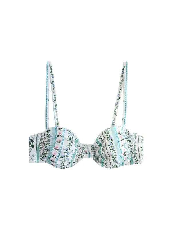 Next Next Bikini gornji dio  ecru/prljavo bijela / tirkiz / ljubičasto plava / puder roza
