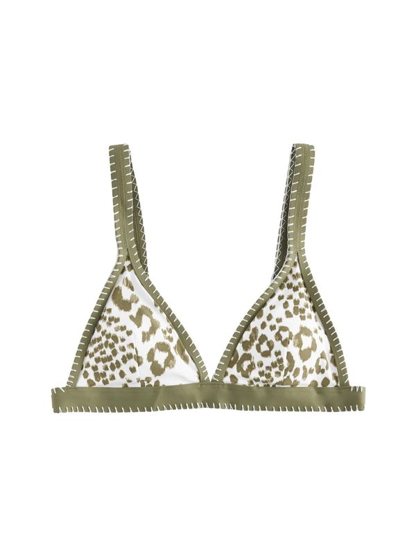 Next Next Bikini gornji dio  ecru/prljavo bijela / zelena