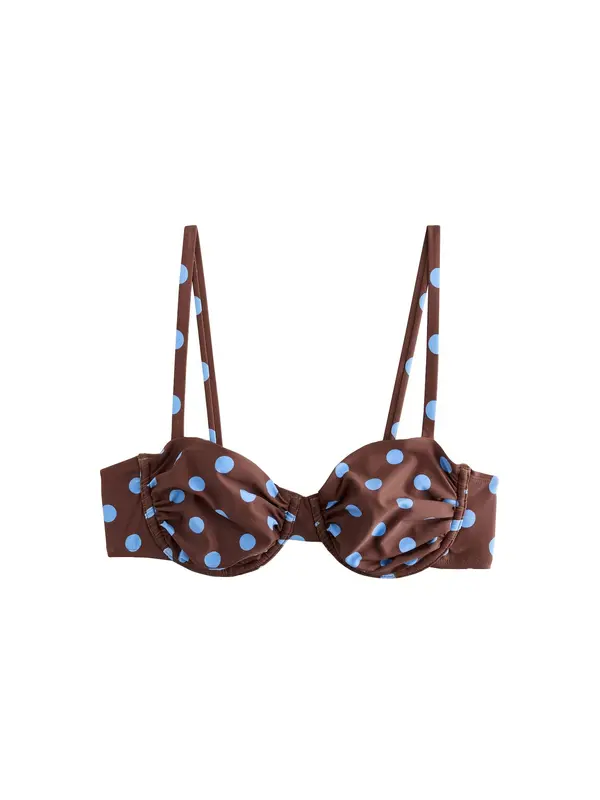 Next Next Bikini gornji dio  golublje plava / čokolada