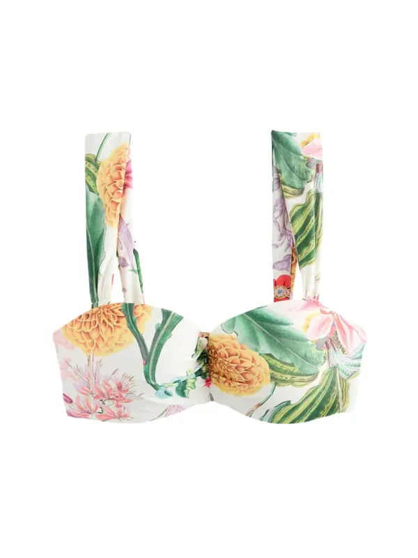 Next Next Bikini gornji dio 'Kew'  zelena / roza / bijela