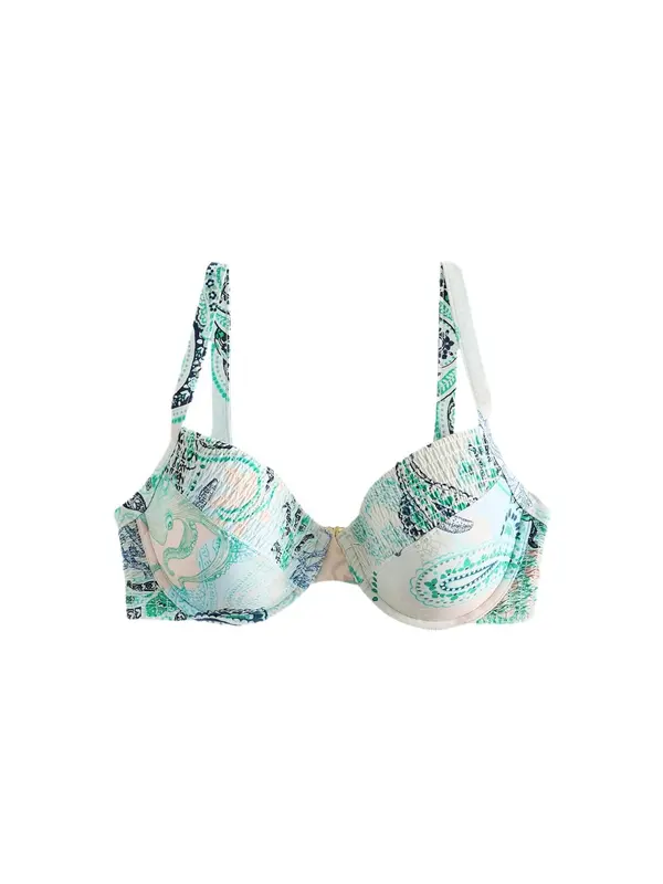 Next Next Bikini gornji dio  morsko plava / zelena / puder roza / prljavo bijela