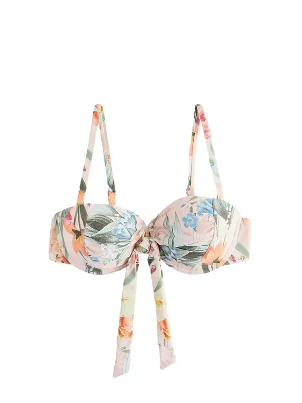 Next Next Bikini gornji dio  nebesko plava / tamno zelena / svijetlonarančasta / roza