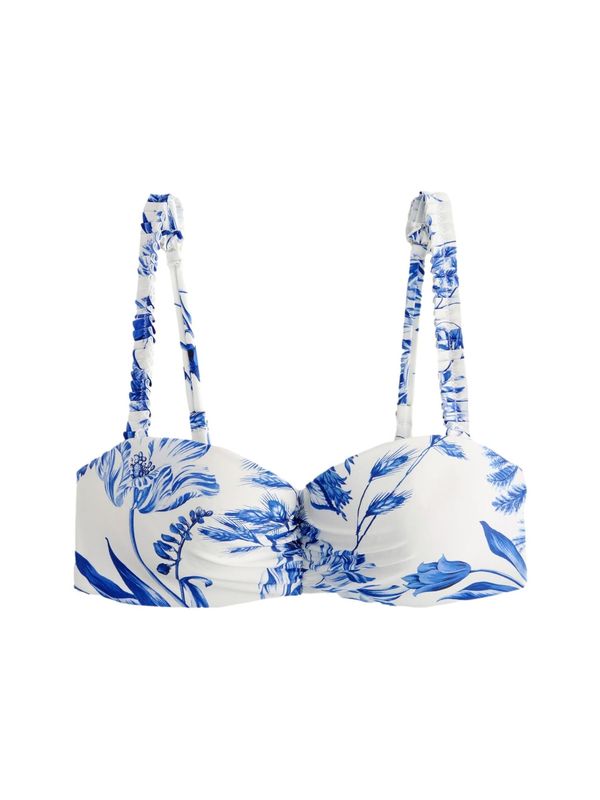 Next Next Bikini gornji dio  plava / prljavo bijela