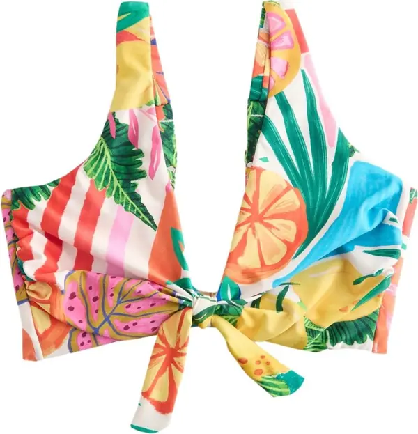 Next Next Bikini gornji dio  plava / žuta / zelena / losos