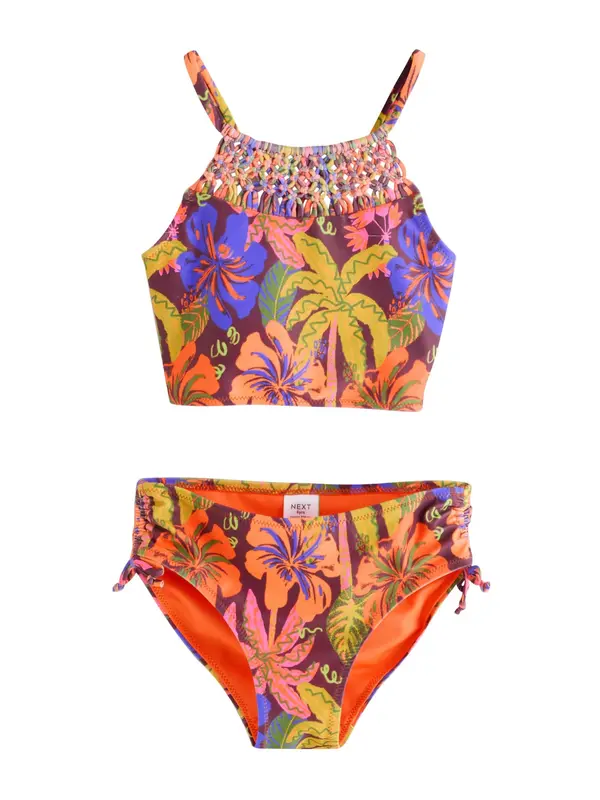 Next Next Bikini  indigo / svijetlozelena / patlidžan / narančasta